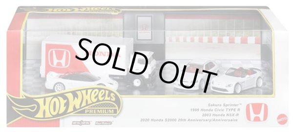 画像1: 【仮予約】PRE-ORDER - 2024 HW PREMIUM COLLECTOR SET 【ホンダ タイプR ヘリテージ】2020 Honda S2000 20th Anniversary/1999 Honda Civic TYPE R/2003 Honda NSX-R/Sakura Sprinter (2025年9月下旬入荷予定）(ショートした場合は先着順となります）