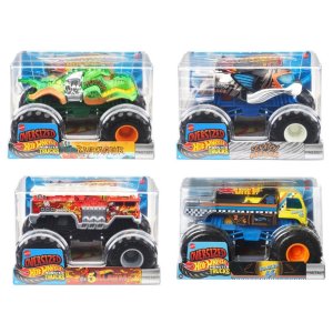 画像: 【仮予約】PRE-ORDER - 2025 HW MONSTER TRUCKS! 【1/24 ビッグサイズ　Lアソート4種セット】レイジアサウル/スクラッチ・アタック/ファイブ・アラーム/ハウリン 64 (2025年9月下旬入荷予定）(お取り置き不可）