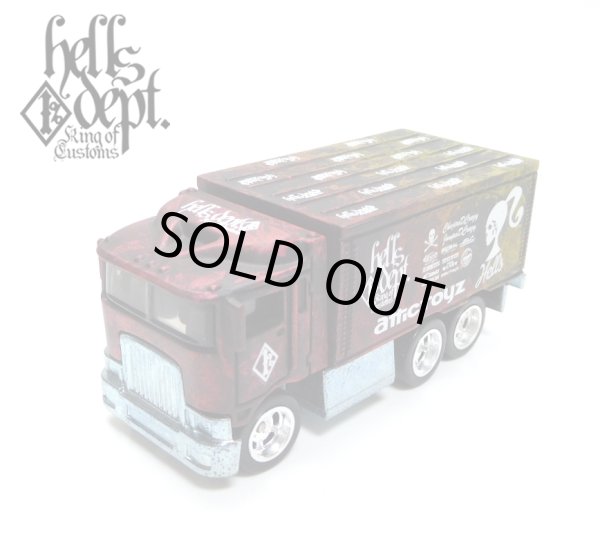 画像1: HELLS DEPT 2025 - カツヌマ製作所 【HIWAY HAULER(カスタム完成品）】BLACK-RED-YELLOW/RR （送料サービス適用外）