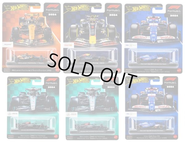 画像1: 【仮予約】PRE-ORDER - 2025 HW FORMULA 1 【"FORMULA 1" レース Hアソートメント(8個入り)】オラクル レッドブル・レーシング RB20 (#1)/マクラーレン フォーミュラ 1 チーム (#4)/ビザ キャッシュ App RB フォーミュラ  １チーム（#22),(#30)/メルセデス-AMG ペトロナス フォーミュラ １チーム(#44),(#63)(2025年11月上旬入荷予定）(ショートした場合は先着順となります）