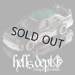 画像: HELLS DEPT 2025 - DOUBLE LOSER[S] 【SHARKMOUTH MERCEDES-BENZ 190E EVO2 (カスタム完成品）】BLACK-GREEN/RR （送料サービス適用外）