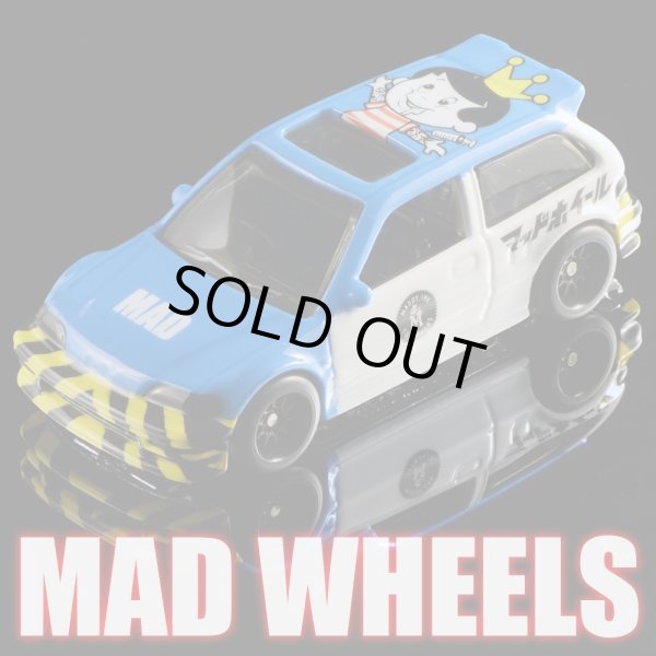 画像1: MAD WHEELS (マッドホイール） 【MAD RACING HONDA CIVIC EF (カスタム完成品）】BLUE-WHITE/RR (送料サービス適用外) 