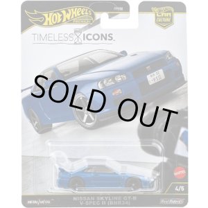 画像: 【仮予約】PRE-ORDER - 2025 HW CAR CULTURE "タイムレス アイコンズ " 【日産 スカイライン GT-R V-スペック II （BNR34）】BLUE/RR(2025年12月中旬入荷予定）
