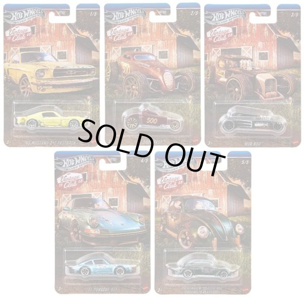 画像1: 【仮予約】PRE-ORDER - 2026 HW VINTAGE CLUB【Hアソート 5種セット】'65 マスタング 2+2 ファストバック/ソー・ファスト/モッド・ロッド/'71 ポルシェ 911/フォルクスワーゲン ”クラシック バグ” (2026年1月初旬入荷予定→発売中止）