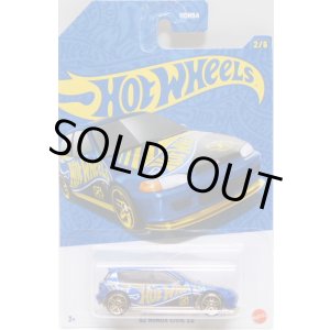 画像: 【US版】2026 HW 58TH ANNIVERSARY PEARL & CHROME SERIES1【'92 HONDA CIVIC EG】BLUE-GOLD (予約不可)