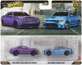 画像: 【仮予約】PRE-ORDER - 2026 HW CAR CULTURE "PREMIUM 2PACK" 【2018 ダッジ チャレンジャー SRT デーモン/2015 ダッジ チャージャー SRT】PURPLE/LT.BLUE/RR (2026年2月末頃入荷予定）