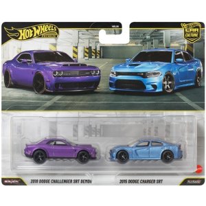 画像: 【仮予約】PRE-ORDER - 2026 HW CAR CULTURE "PREMIUM 2PACK" 【2018 ダッジ チャレンジャー SRT デーモン/2015 ダッジ チャージャー SRT】PURPLE/LT.BLUE/RR (2026年2月末頃入荷予定)
