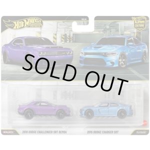 画像: 【仮予約】PRE-ORDER - 2026 HW CAR CULTURE "PREMIUM 2PACK" 【2018 ダッジ チャレンジャー SRT デーモン/2015 ダッジ チャージャー SRT】PURPLE/LT.BLUE/RR (2026年2月末頃入荷予定）