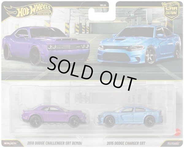画像1: 【仮予約】PRE-ORDER - 2026 HW CAR CULTURE "PREMIUM 2PACK" 【2018 ダッジ チャレンジャー SRT デーモン/2015 ダッジ チャージャー SRT】PURPLE/LT.BLUE/RR (2026年2月末頃入荷予定）