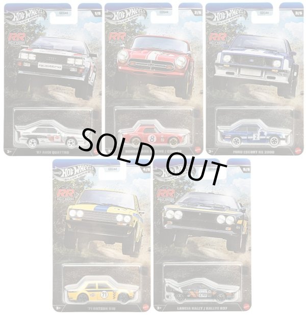 画像1: 【仮予約】PRE-ORDER - 2026 HW オートモーティブ【ラリー・レーサーズ 5種セット】'87 アウディ・クワトロ/ホンダ S800 レーシング/フォード・エスコート RS 2000/'71 ダットサン 510/ランチア・ラリー037 (2026年3月上旬入荷予定）