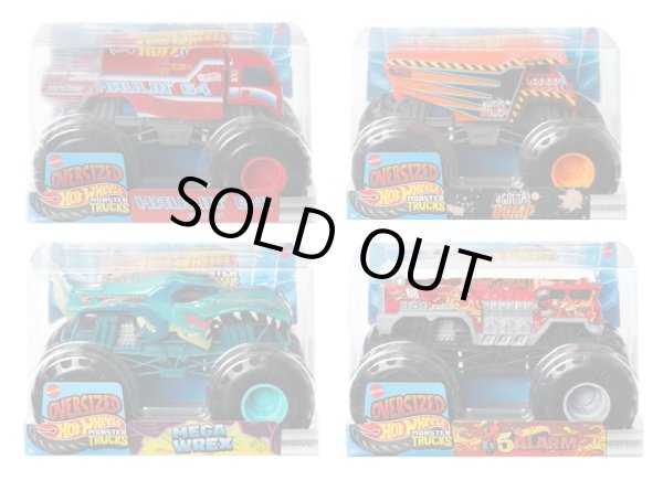 画像1: 【仮予約】PRE-ORDER - 2026 HW MONSTER TRUCKS! 【1/24 ビッグサイズ　Dアソート4種セット】ハウリン 64/ガッタ・ダンプ/メガ・レックス/ファイブ・アラーム (2026年3月中旬入荷予定）(お取り置き不可）
