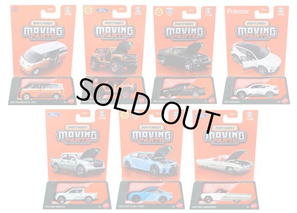 画像1: 【仮予約】PRE-ORDER - 【2026 MATCHBOX MOVING PARTS　"K"アソート 8個入り】2024 フォルクスワーゲン ID. Buzz/2024 フォード ブロンコ ラプター/2004 レクサス GS400/2024 ポールスター 3/2023 フォード マーベリック/2024 レクサス IS 500 F-Sport/1963 フォード サンダーバード(2026年3月下旬入荷予定）