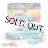 画像: 2025 Mattel Brick Shop【’Hot Wheels Custom ’90 Honda Civic EF Building Set】AQUA (外箱に少し凹みあり）