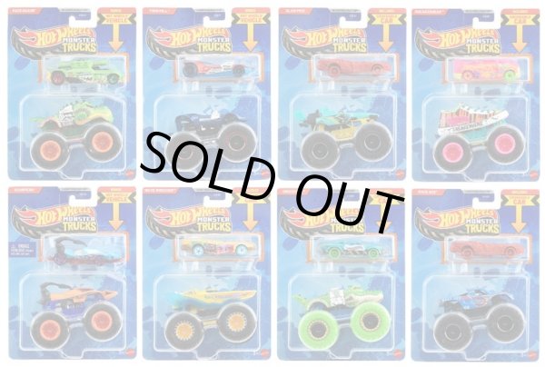 画像1: 【仮予約】PRE-ORDER - 2026 HW MONSTER TRUCKS! 【モンスタートラック + ダイキャストカー  Tアソート (8個入り）】（お取り置き不可）(2026年5月上旬入荷予定）