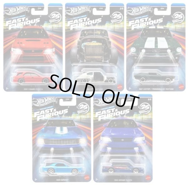 画像1: 【仮予約】PRE-ORDER - 2026 HW FAST & FURIOUS 【ワイルド・スピード テーマ Nアソート - ドリーム ラインアップ 5種セット】1999 スバル インプレッサ/シェビー フリートライン/1967 カスタム マスタング/1969 カマロ/1999 日産 マキシマ(2026年5月上旬入荷予定)