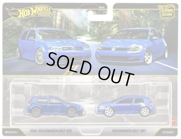 画像1: 【仮予約】PRE-ORDER - 2026 HW CAR CULTURE "PREMIUM 2PACK" 【2004 フォルクスワーゲン ゴルフ R32/フォルクスワーゲン ゴルフ MK7】BLUE/RR (2026年5月末頃入荷予定）