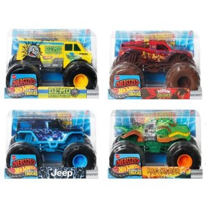 画像: 【仮予約】PRE-ORDER - 2026 HW MONSTER TRUCKS! 【1/24 ビッグサイズ　Fアソート4種セット】デモ デリバリー/ポディウム・クラッシャー/ジープ/レイジアサウル (2026年6月中旬入荷予定）(お取り置き不可）