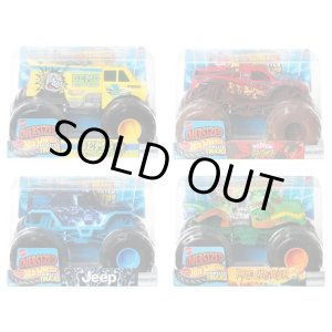 画像: 【仮予約】PRE-ORDER - 2026 HW MONSTER TRUCKS! 【1/24 ビッグサイズ　Fアソート4種セット】デモ デリバリー/ポディウム・クラッシャー/ジープ/レイジアサウル (2026年6月中旬入荷予定）(お取り置き不可）