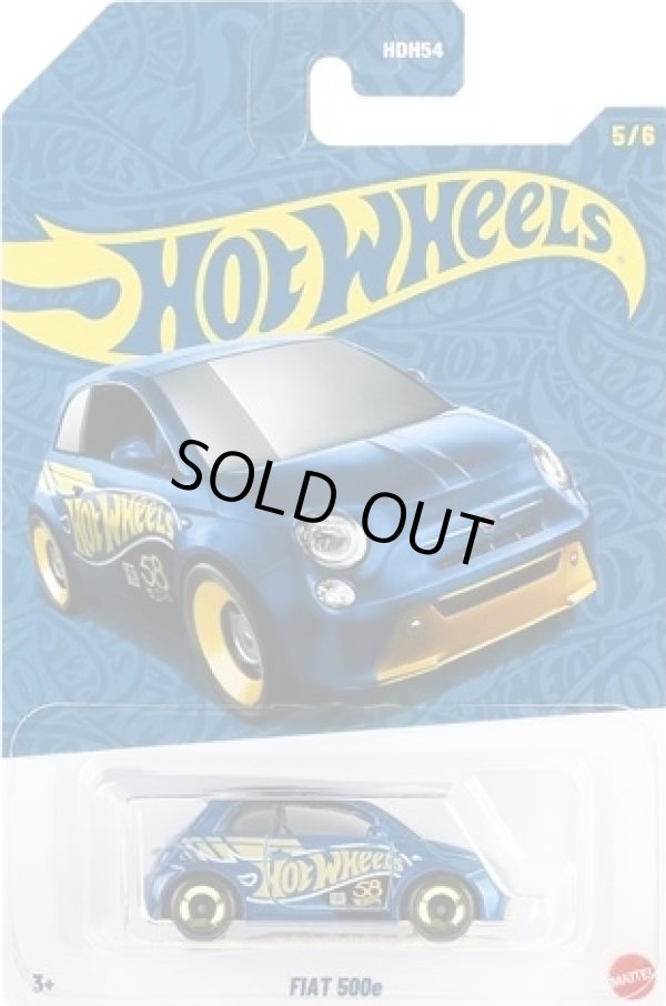 画像1: 【US版】2026 HW 58TH ANNIVERSARY PEARL & CHROME SERIES2【FIAT 500e】BLUE-GOLD (予約不可)