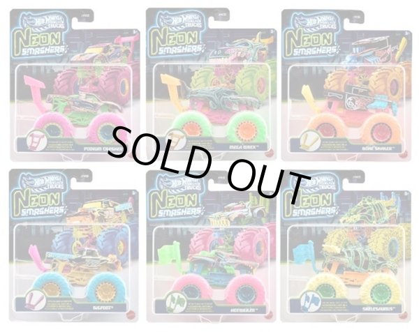 画像1: 【仮予約】PRE-ORDER - 2026 HW MONSTER TRUCKS! 【ネオンスマッシャーズ Aアソート (6個入り）】(2026年7月中旬入荷予定）