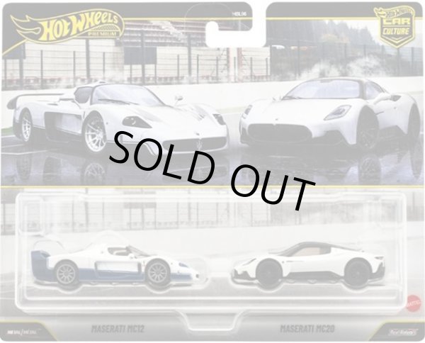 画像1: 【仮予約】PRE-ORDER - 2026 HW CAR CULTURE "PREMIUM 2PACK" 【マセラティ MC12/マセラティ MC20】WHITE/RR(2026年8月上旬入荷予定）