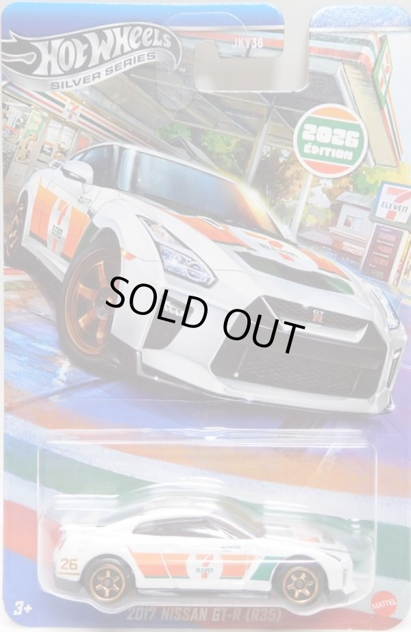 画像1: 【US版】2026 HW 7-ELEVEN  EXCLUSIVE【2017 NISSAN GT-R (R35)】WHITE (予約不可)