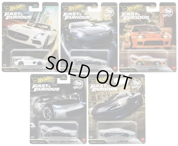 画像1: 【仮予約】PRE-ORDER - 2026 HW FAST & FURIOUS (ワイルド・スピード) 【Dアソート10個入り】メルセデス・ベンツ SLS AMG クーペ ブラックシリーズ/レクサス LFA/トヨタ スープラ/日産 350Z カスタム/マクラーレン 720S(2026年10月下旬入荷予定）(ショートした場合は先着順となります）