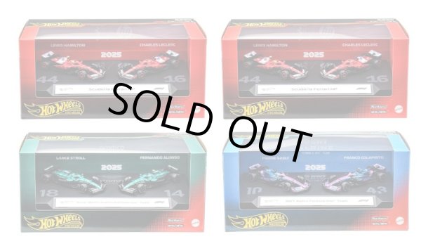 画像1: 【仮予約】PRE-ORDER - 2025 HW FORMULA 1 【"FORMULA 1" プレミアム レース 2パック Cアソート(4個入り)】BWT アルピーヌ フォーミュラ 1 チーム/スクーデリア・フェラーリ HP/アストンマーティン アラムコ フォーミュラ 1 チーム(2026年10月末頃入荷予定）