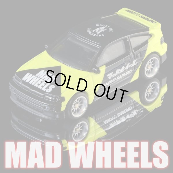 画像1: MAD WHEELS (マッドホイール） 【“Neon” HONDA CRX (カスタム完成品）】NEON YELLOW/RR (送料サービス適用外) 
