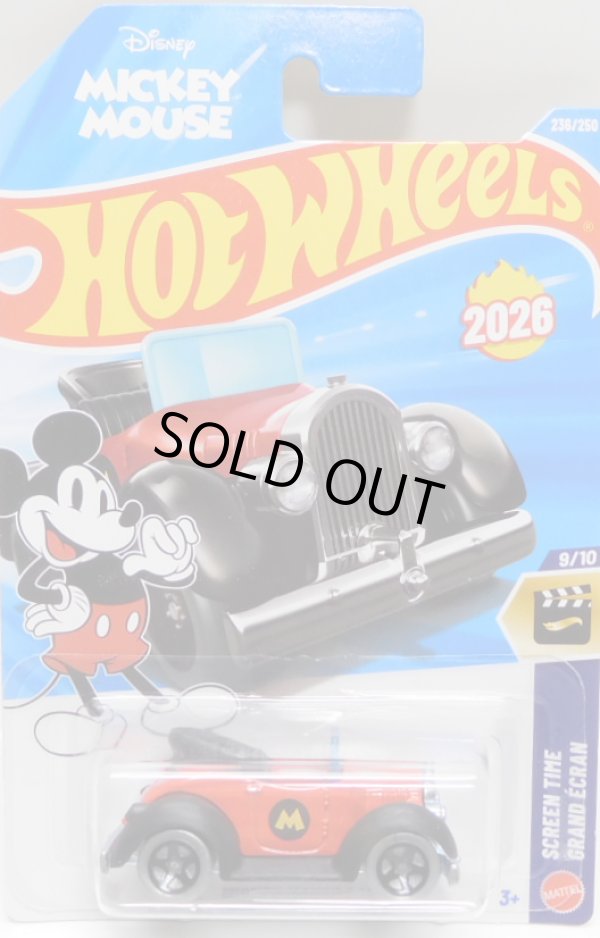 画像1: 【MICKEY MOUSE CAR】RED-BLACK (NEW CAST)（お一人様1点まで）