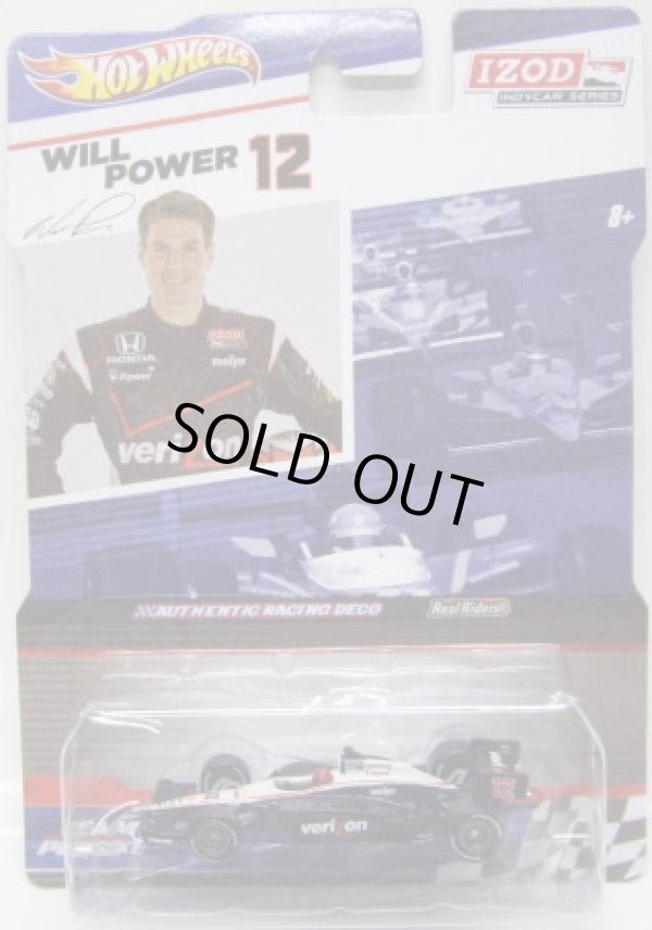 画像1: 2011 IZOD INDY CAR SERIES 【WILL POWER/VERIZON】 BLACK-WHITE/RR