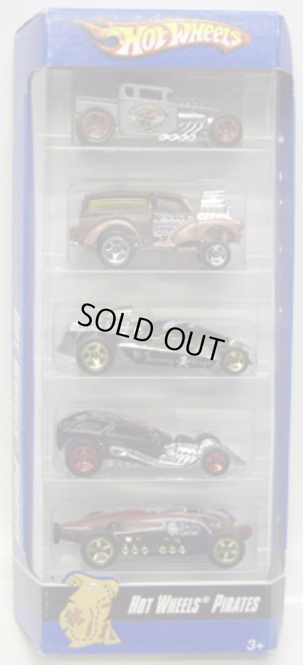 画像1: 2007 5PACK 【HOT WHEELS PIRATES】　Bone Shaker / Morris Wagon / Bon Voyage / Surf Crate / Lakester