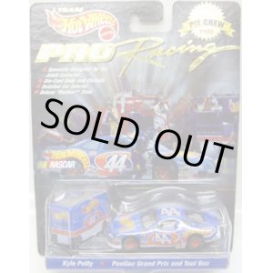 画像: 1998 HOT WHEELS PRO RACING PIT CREW 【TEAM HOT WHEELS KYLE PETTY/PONTIAC GRAND PRIX and TOOL BOX】　LT.BLUE/RR