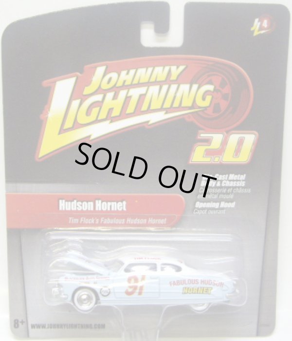 画像1: JOHNNY LIGHTNING 2.0  R4 【"TIM FLOCK'S FABULOUS" HUDSON HORNET】 LIGHT BLUE