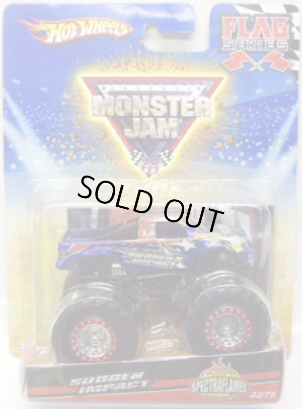 画像1: 2010 MONSTER JAM FLAG SERIES 【SUDDEN IMPACT (SPECTRAFLAMES)】　BLUE