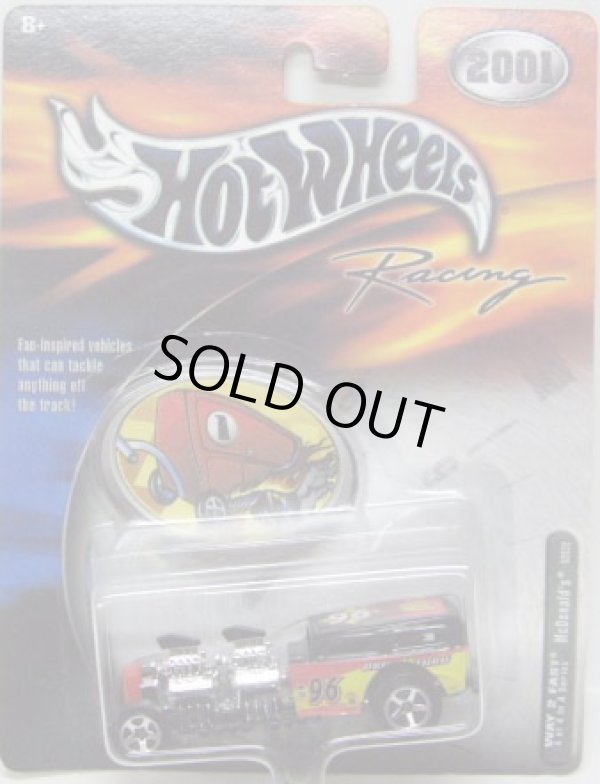 画像1: 2001 HOT WHEELS RACING 【#96 TEAM McDONALD'S WAY 2 FAST】 BLACK-RED/5SP