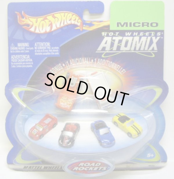 画像1: 2003 MICRO HOT WHEELS ATOMIX 【ROAD ROCKETS】　FERRARI/PORCHE/BMW/MERCEDES/RIG/AMBULANCE