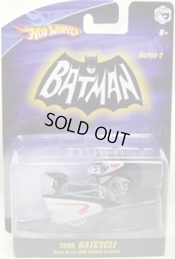 画像1: 1/50 BATMOBILE SERIES 2 【1966 BATCYCLE】　BLACK-WHITE/RR