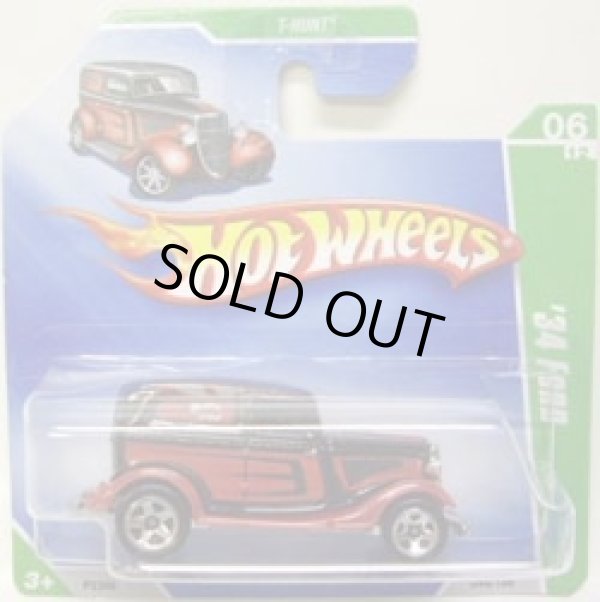 画像1: SHORT CARD 【'34 FORD】　MET.BLACK-RED/5SP