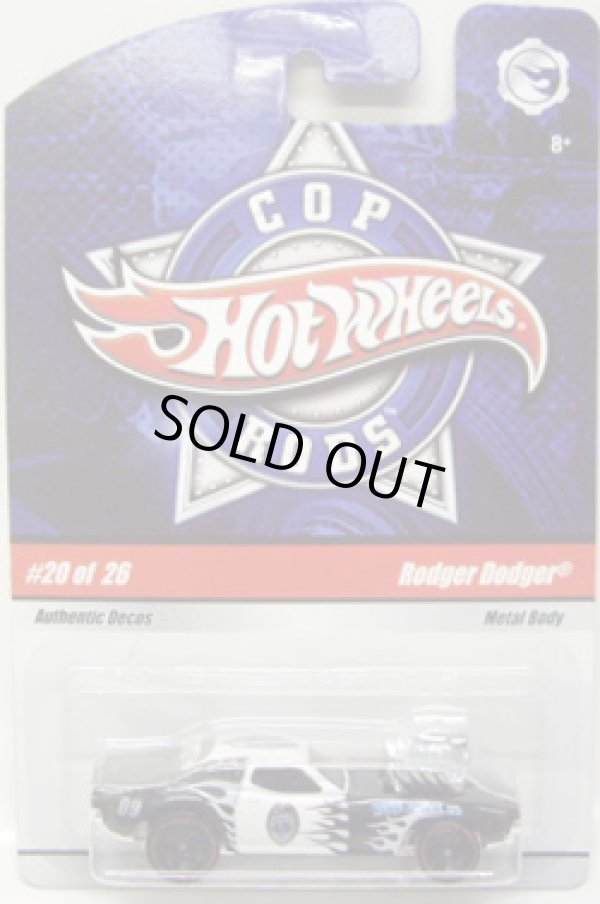 COP RODS 【RODGER DODGER】 WHITE-BLACK/HOT WHEELS RL - attictoyz ...