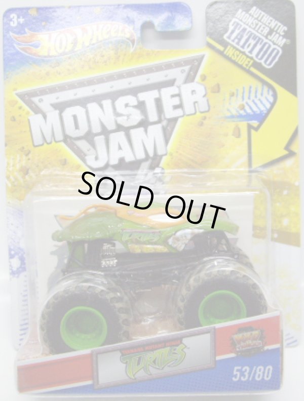 画像1: 2011 MONSTER JAM INSIDE TATTOO 【TEENAGE MUTANT NINJA TURTLES】 GREEN (MWD TRUCKS)