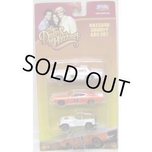 画像: THE DUKES OF HAZZARD -  HAZZARD COUNTY CAR SET 【THE GENERAL LEE 1969 DODGE CHARGER / DAISY'S JEEP WRANGLER / ENOS' 1980 PONTIAC BONNEVILLE POLICE CRUISER】　