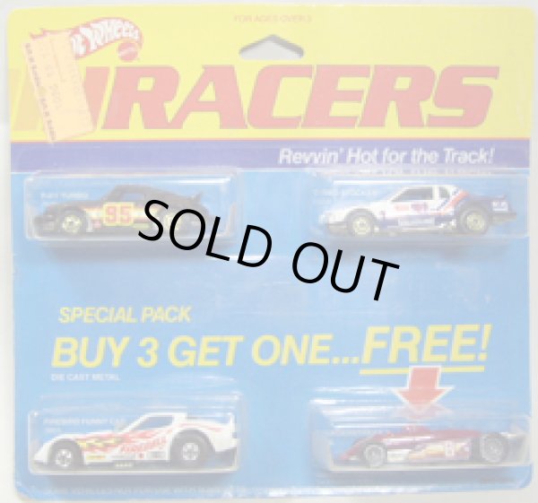 画像1: RACERS 4-CAR PACK　【P-911 TURBO, FIREBIRD FUNNY CAR, T-BIRD STOCKER, THUNDERSTREAK(RR)】　