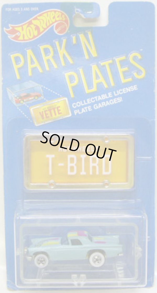 画像1: PARK'N PLATES 【'57 T-BIRD (2072)】 TURQUOISE/WW  (ORANGE PLATE)