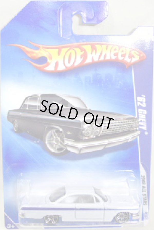 画像1: 【'62 CHEVY】　WHITE/PR5  (09 BLACK CAR CARD)