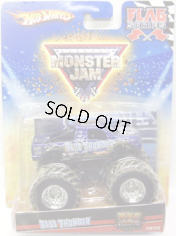 画像1: 2010 MONSTER JAM FLAG SERIES 【BLUE THUNDER (MWD TRUCKS)】　BLUE