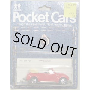 画像: TOMY-POCKET CARS 【VW CABRIOLET】　RED  （USトミカ）