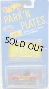 画像: PARK'N PLATES 【80'S CORVETTE (2170)】 RED/HO (YELLOW PLATE)