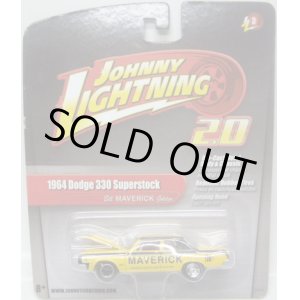 画像: JOHNNY LIGHTNING 2.0  R3 【"BILL MAVERICK GOLDEN"1964 DODGE 330 SUPERSTOCK】 YELLOW/RR