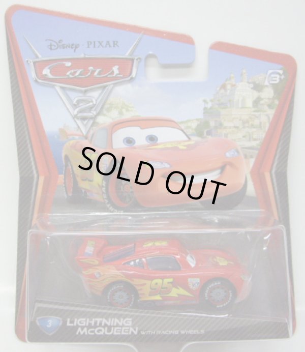 画像1: DISNEY CARS 2 【LIGHTNING McQUEEN with RACING WHEELS】 RED